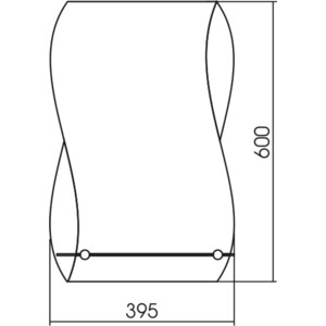 Зеркало Mixline Опал 39х60 с полкой (548534)