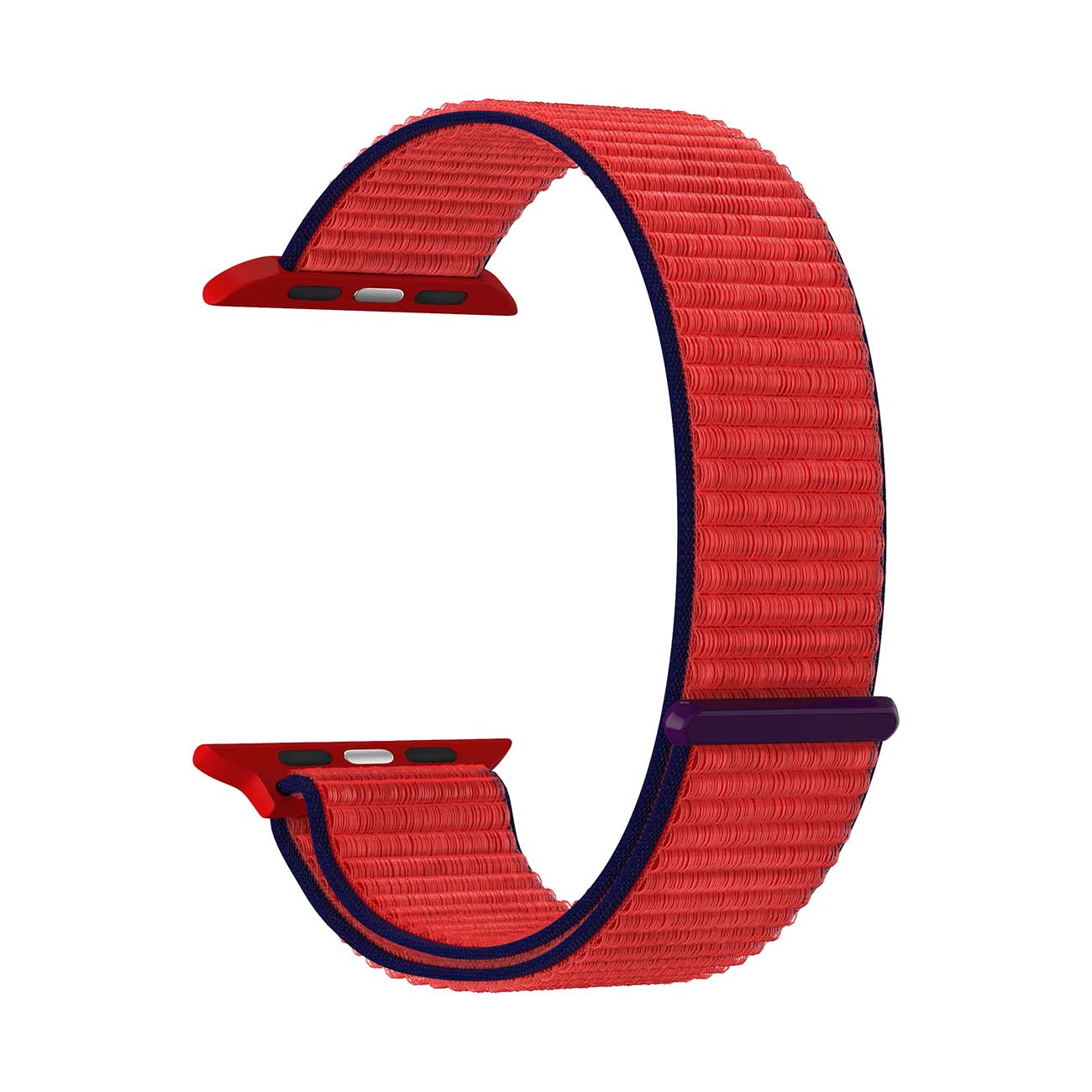 Ремешок Lyambda Vega для Apple Watch, 42-44 mm, нейлон, красный/синий (DSN-01-44-63)