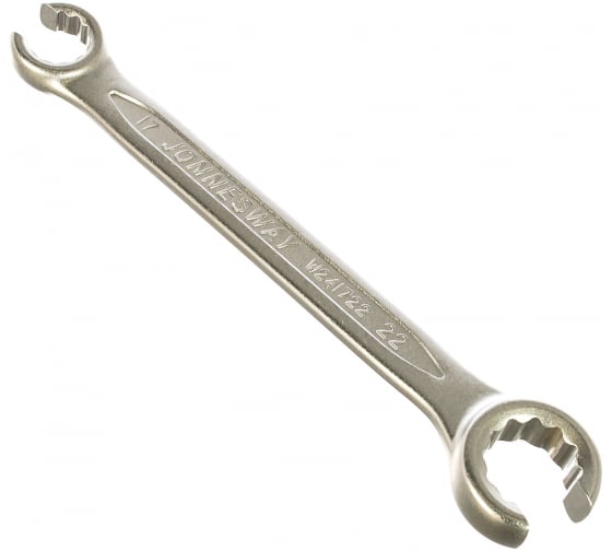 Ключ гаечный комбинированный разрезной 17x22 мм, CrV, кованый, Jonnesway W241722 (48226)