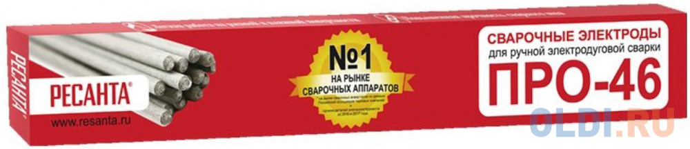 Электроды Ресанта ПРО-46, Ф2,5 D2.5мм L300мм 1000гр (71/6/34) в Москвe