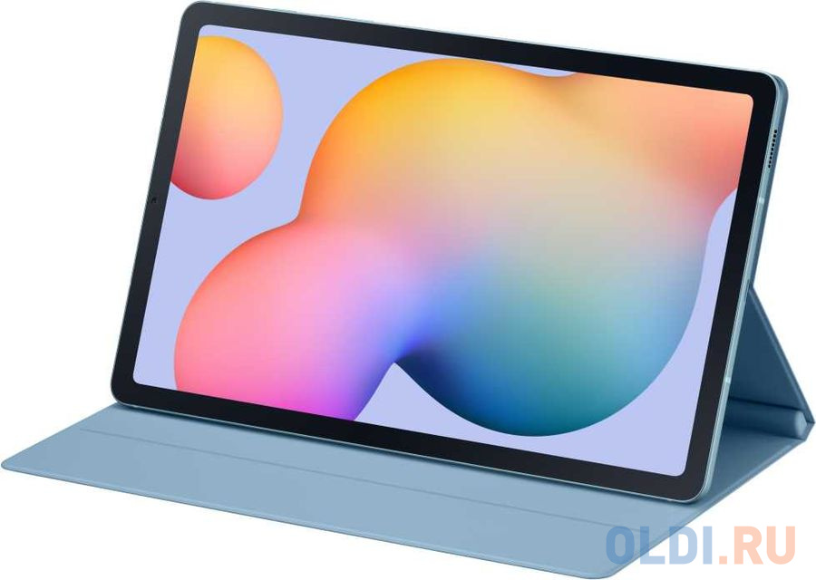 Чехол Samsung для Samsung Galaxy Tab S6 lite Book Cover полиуретан голубой (EF-BP610PLEGRU)