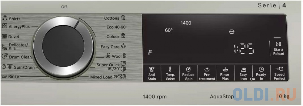 Стиральная машина Bosch WGA254XVME серебристый