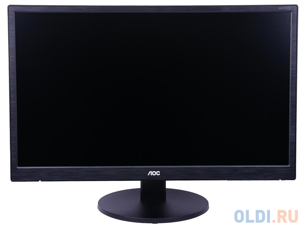 Монитор 23.6" AOC M2470SWH MVA, 1920x1080, 250 cd/m2, DCR 50M:1, D-Sub, HDMI*2, 1Wx2, Headph.Out, vesa