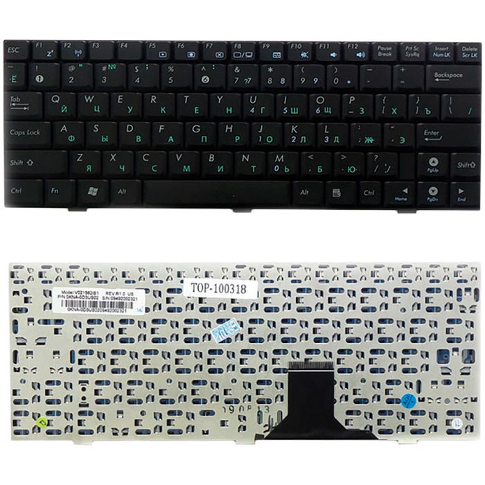 Клавиатура для ноутбука Asus U1, U1F, U1E, U2 U2E Series. черный (TOP-100318)