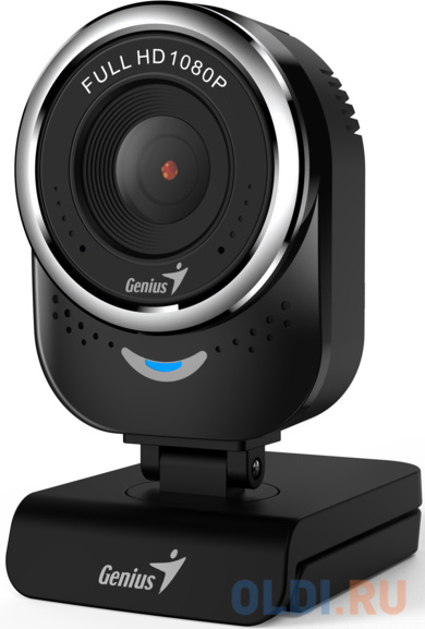 Веб-Камера Genius QCam 6000, black, Full-HD 1080p, universal clip, 360 degree swivel, USB, built-in microphone, rotation 360 degree, tilt 90 degree в Москвe