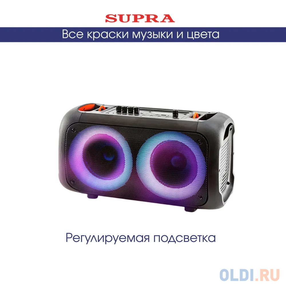 Минисистема Supra SMB-630 черный 70Вт FM USB BT SD