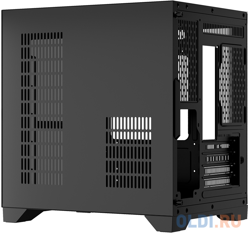 Корпус microATX 1stPlayer MEGAVIEW MV5-T Без БП чёрный