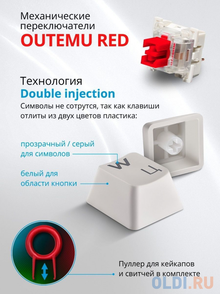 Клавиатура Defender ETERNAL White Bluetooth