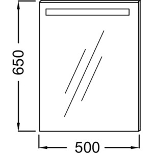 Зеркало Jacob Delafon 50x65 см (EB1410-NF)