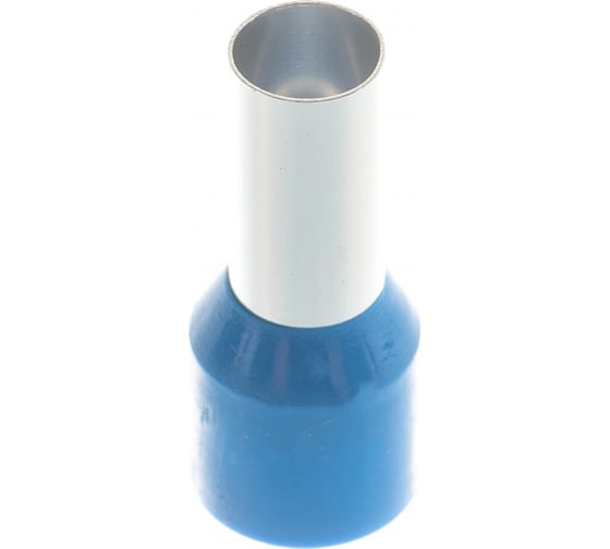 Наконечник НШВИ штыревой втулочный изолированный, 16 мм², медь, луженый, под опрессовку, синий, КВТ 16.0-12 (79452)