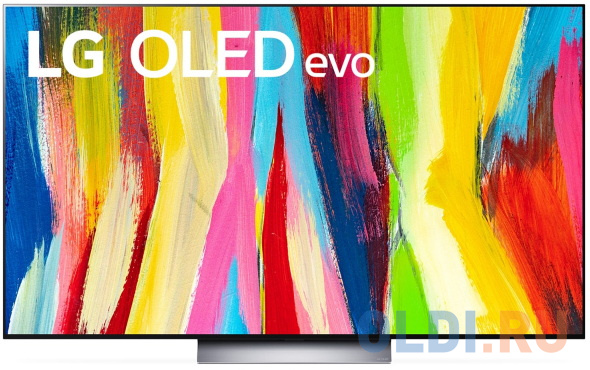Телевизор 77&quot; LG OLED77C2RLA серый 3840x2160 120 Гц Wi-Fi Smart TV 4 х HDMI RJ-45 Bluetooth
