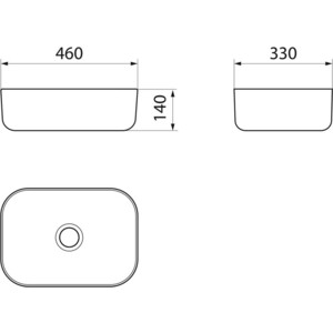 Раковина-чаша Point Веста 46х33 белая (PN43701WB)