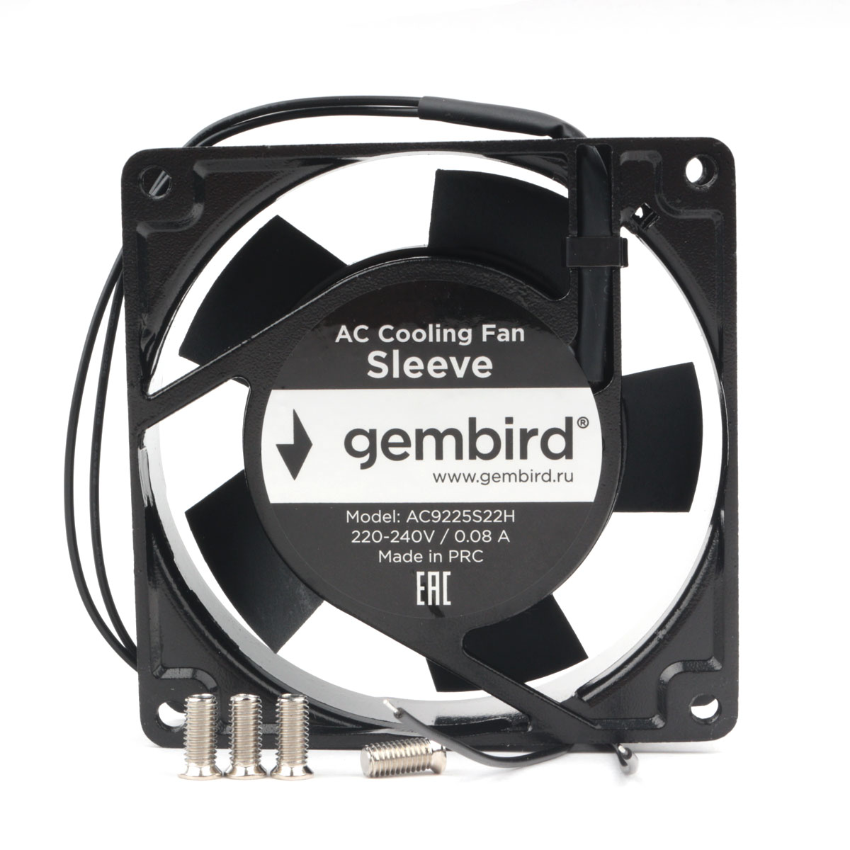 Вентилятор для корпуса Gembird 92x92x25mm (AC9225S22H)