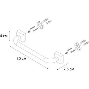 Поручень для ванны Fixsen Kvadro 29 см (FX-61317)