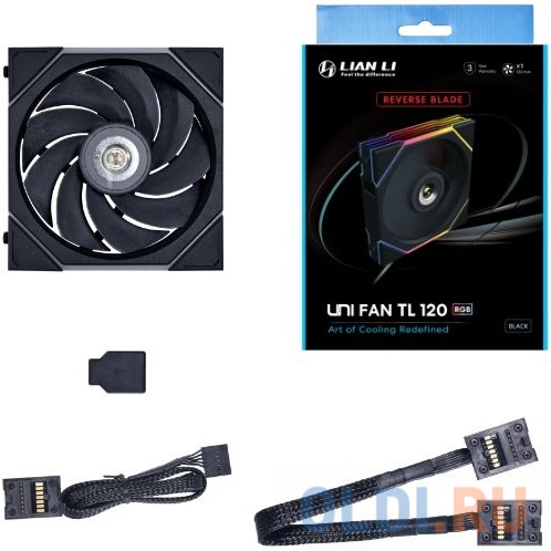 Вентилятор для корпуса Lian-Li Uni Fan TL 120 Reverse ARGB 120х120x28 черный 7-pin 34дБ (G99.12RTL1B.00) Ret в Москвe