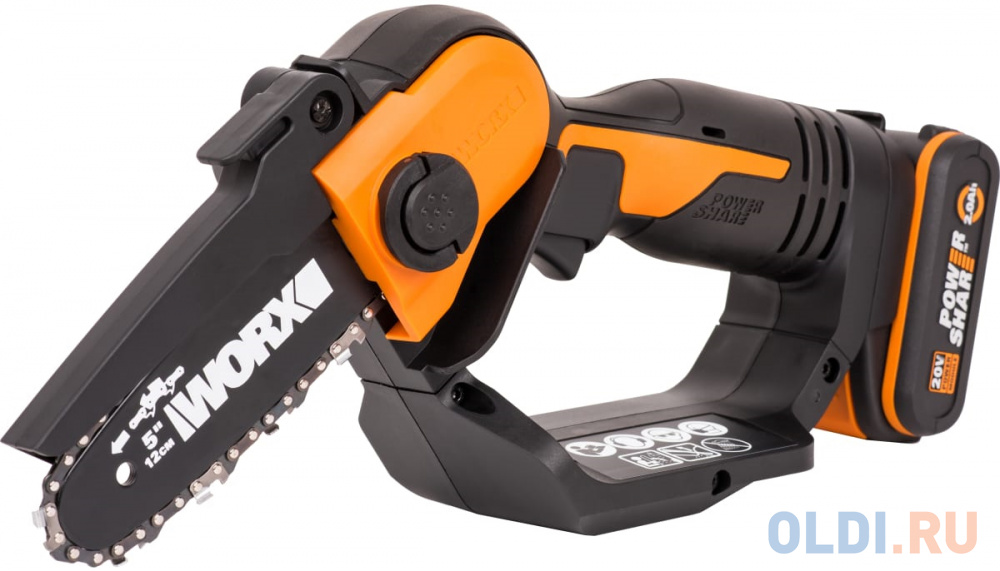 WORX Пила аккумуляторная WG324E, 20В, 2Ач х1, ЗУ 2А WG324E