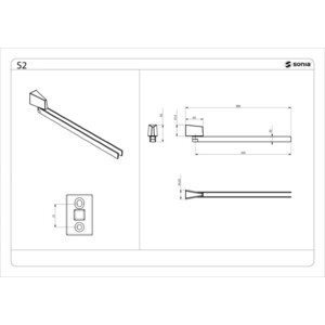 Полотенцедержатель Sonia поворотный, двойной (156146)