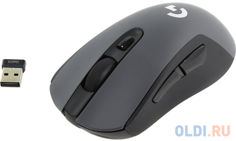 Мышь беспроводная Logitech G603 Lightspeed чёрный серый USB + Bluetooth