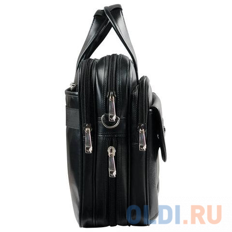 Сумка деловая 15.6" BRAUBERG Dandy искусственная кожа черный