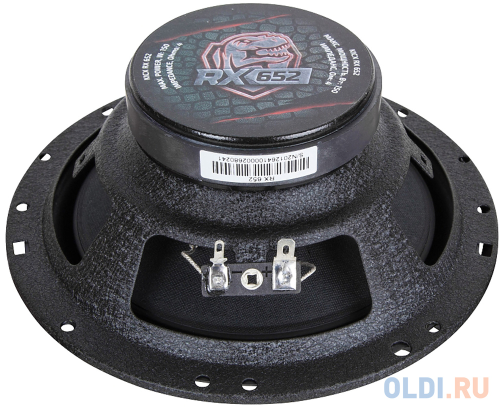 Колонки автомобильные Kicx RX 652 4Ом 16см (6.5дюйм) (ком.:2кол.) коаксиальные двухполосные