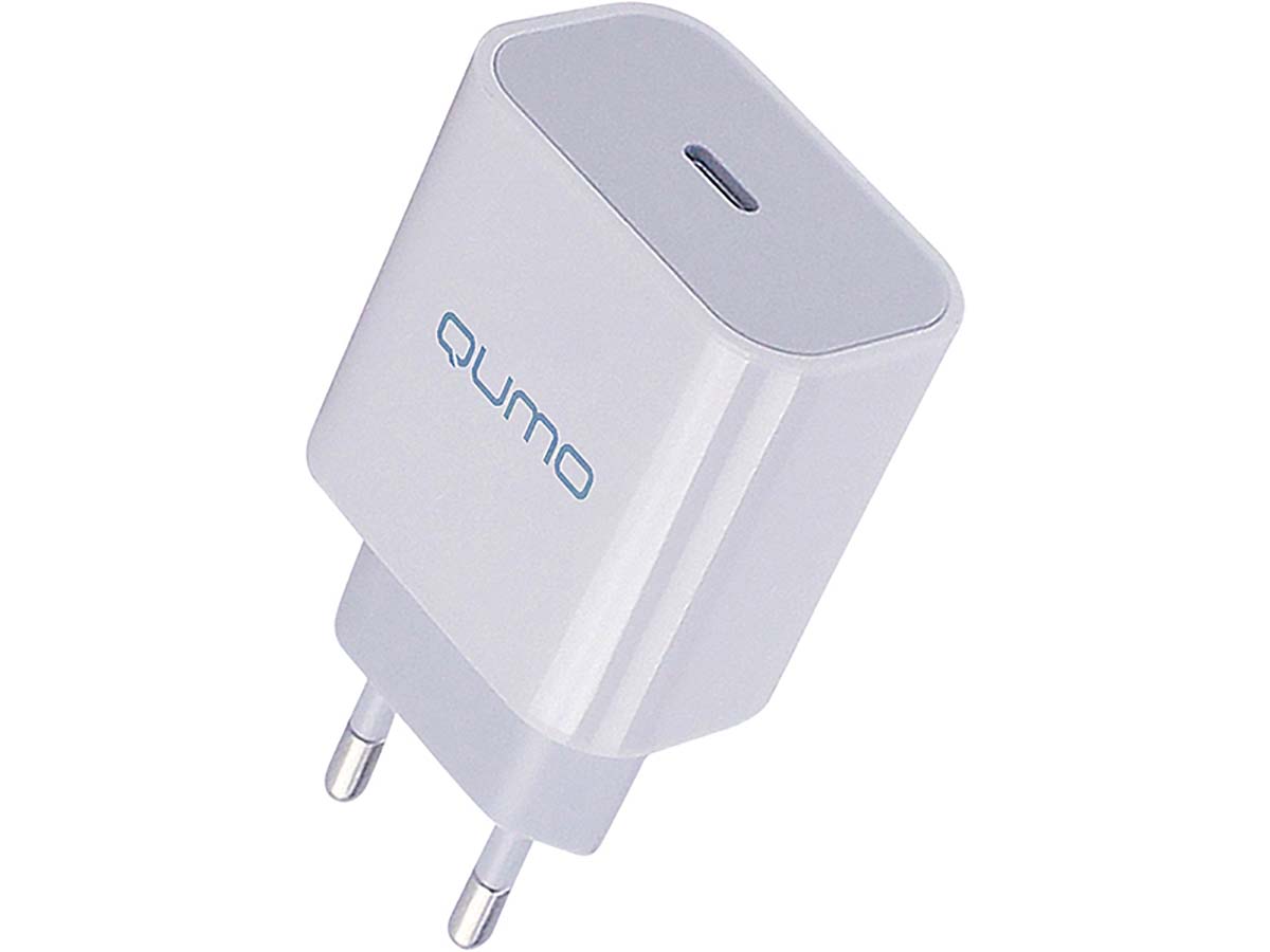 Сетевое зарядное устройство Qumo Energy light, 20W, USB Type-C. Белый Charger 0051