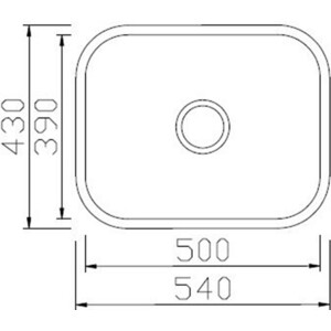 Кухонная мойка Seaman Eco Wien SWU-5443.A Steel Satin