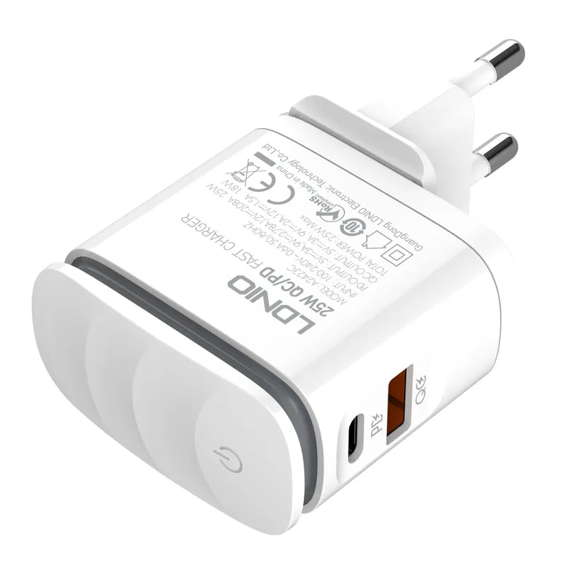 Зарядное устройство Ldnio A2423C 2xUSB + кабель Type-C White LD_C3457 в Москвe