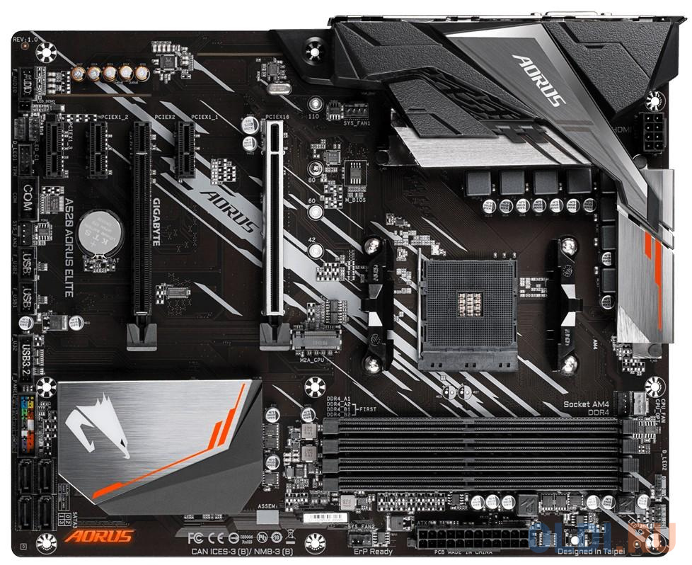 Материнская плата ASRock A520 AORUS ELITE Socket AM4 AMD A520 4xDDR4 2xPCI-E 16x 3xPCI-E 1x 4 ATX Retail в Москвe