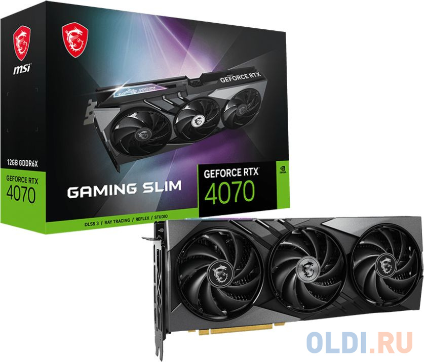 Видеокарта/ GeForce RTX 4070 GAMING SLIM 12G