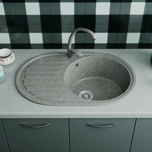 Кухонная мойка GreenStone GRS-18L-310 серый