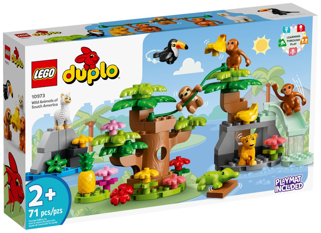 Конструктор LEGO DUPLO "Дикие животные Южной Америки" 10973