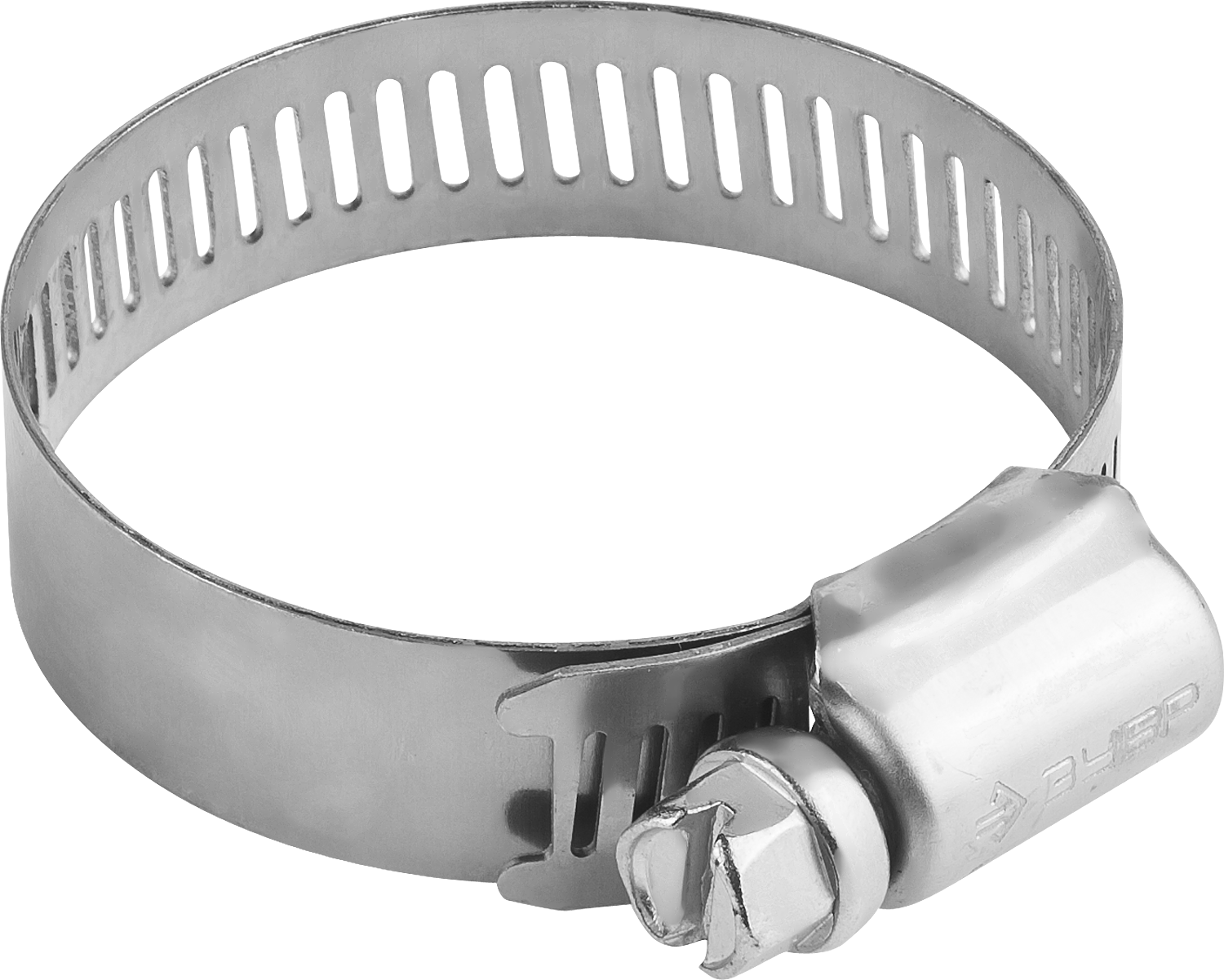 Хомут, нерж. сталь ЗУБР, просечная лента, ширина 12.7 мм, диаметр 32-51 мм, 4 шт. (пакет), сталь (37815-032-51-4)