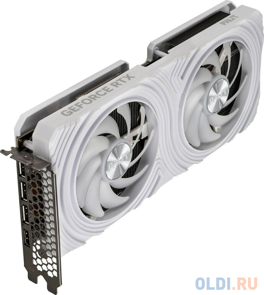 Видеокарта Palit PCI-E 4.0 RTX4070 DUAL WHITE NVIDIA GeForce RTX 4070 12Gb 192bit GDDR6X 1920/21000 HDMIx1 DPx3 HDCP Ret