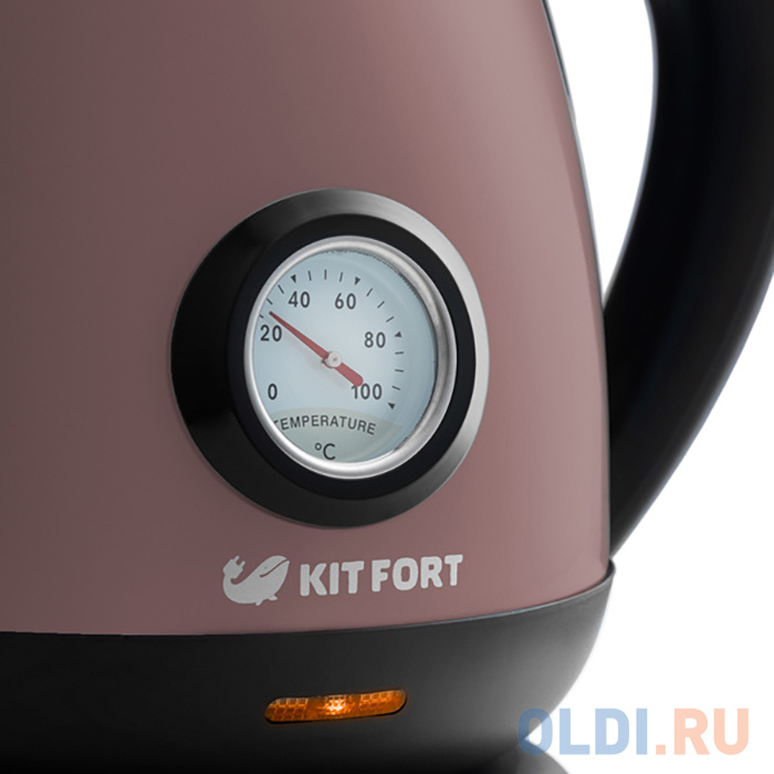 Чайник электрический KITFORT КТ-642-4 2200 Вт лиловый 1.7 л нержавеющая сталь