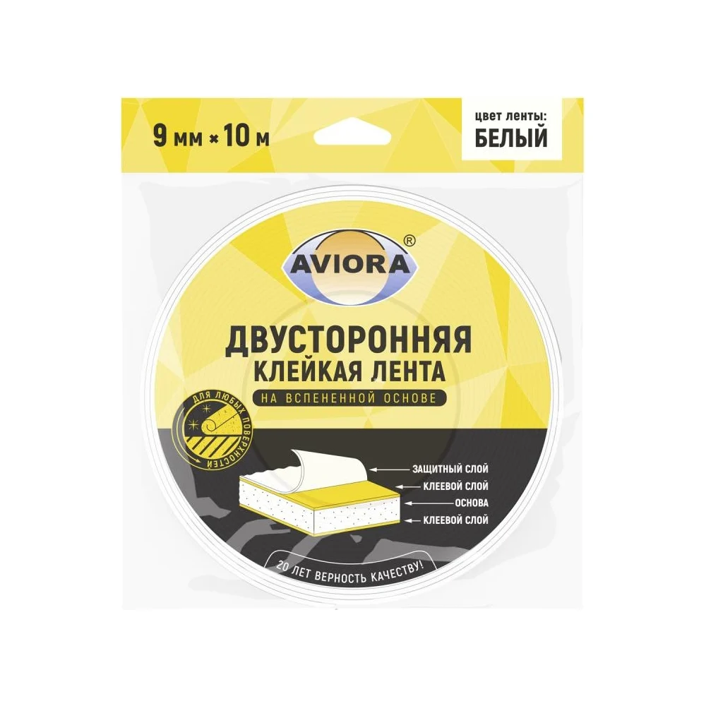 Двусторонняя клейкая лента AVIORA