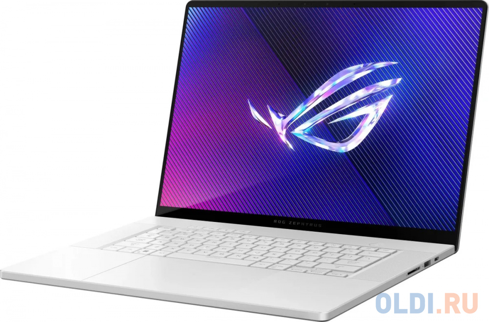 Ноутбук Asus ROG Zephyrus G16 GU605MI-QR272 Core Ultra 7 155H 32Gb SSD1Tb NVIDIA GeForce RTX4070 8Gb 16" OLED 2.5K (2560x1600) noOS white WiFi BT