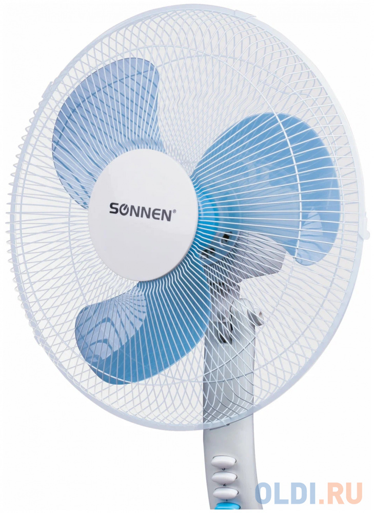Вентилятор напольный Sonnen FS40-A104 Line 45 Вт белый/синий