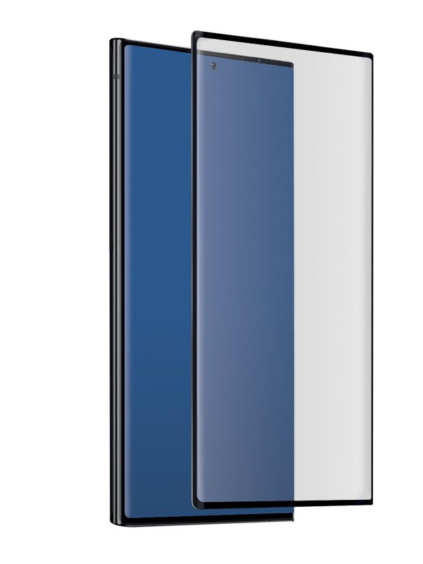 Закаленное стекло DF для Samsung Galaxy S22 Ultra Full Screen 3D Black Frame sColor-126