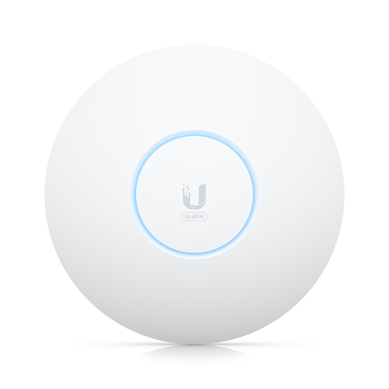 Точка доступа Ubiquiti UniFi 6 Enterprise LAN 2.5 Гбит/с, 802.11a/b/g/n/ac/ax, 2.4 / 5 ГГц, до 5.38 Гбит/с, внутренних антенн: 1x6 дБи, PoE (U6-Enterprise)