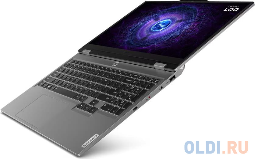 Ноутбук LENOVO LOQ 15IRX9 15.6" 1920x1080/Intel Core i7-13650HX/RAM 16Гб/SSD 512Гб/RTX 4050 6Гб/ENG|RUS/DOS серый 2.38 кг 83DV0071PS