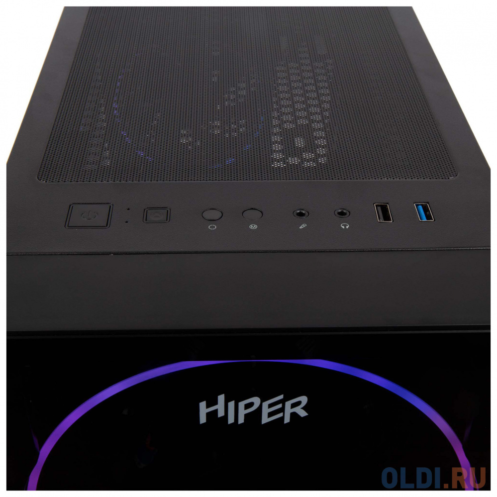 Корпус Hiper BH33 черный без БП ATX 1x120mm 1xUSB2.0 1xUSB3.0 audio bott PSU