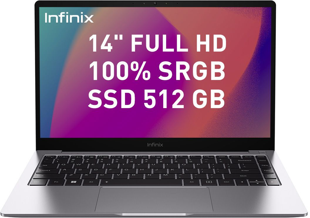 Ноутбук Infinix Inbook XL23 14" IPS 1920x1080, Intel Core i5 1135G7 2.4 ГГц, 8Gb RAM, 512Gb SSD, W11, серый (4895180782725)