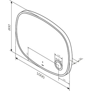 Зеркало Am.Pm Func 100х80 подсветка, ИК-сенсор (M8FMOX1003SA)