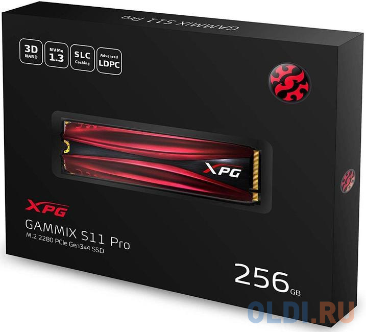 SSD накопитель A-Data XPG GAMMIX S11 Pro 256 Gb PCI-E 3.0 x4 в Москвe