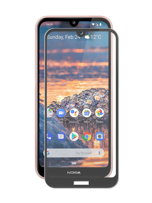 Защитное стекло Svekla для Nokia 6.2 / 7.2 2019 Full Glue Black ZS-SVNO62-FGBL