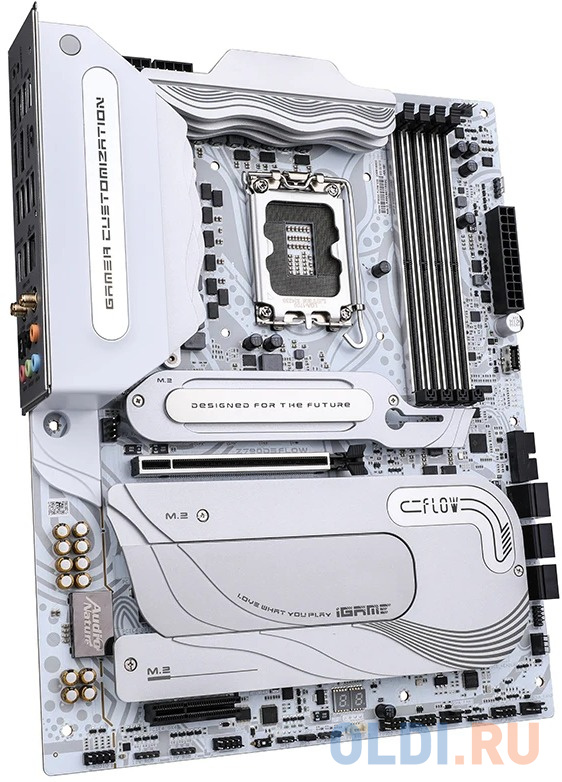 Материнская плата Colorful iGame Z790D5 FLOW V20 Z790 LGA1700 4xDDR5 2xPCIEx16 1xPCIEx4 1x PCIEx1 4xM.2 2xTypeC 3xUSB3.2Gen2 3xUSB3.2Gen1 6xUSB2.0 6xS