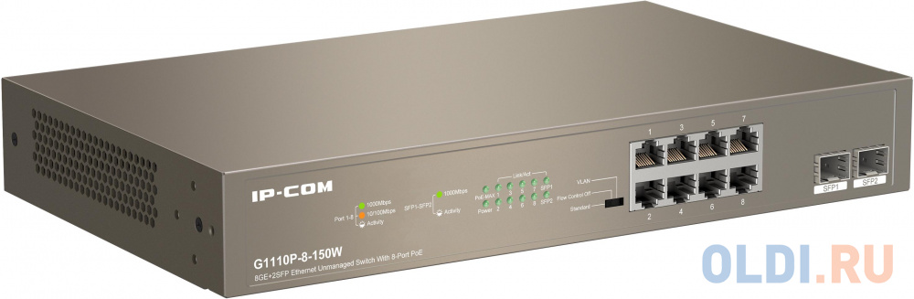 Коммутатор 8PORT 1000M POE G1110P-8-150W IP-COM в Москвe