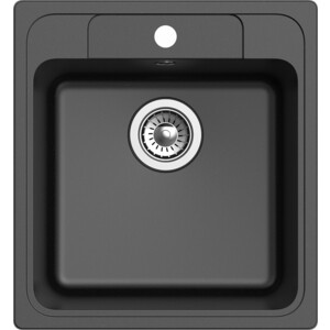 Кухонная мойка и смеситель Ewigstein E-50, Lemark Comfort LM3071C-Gray черная/хром