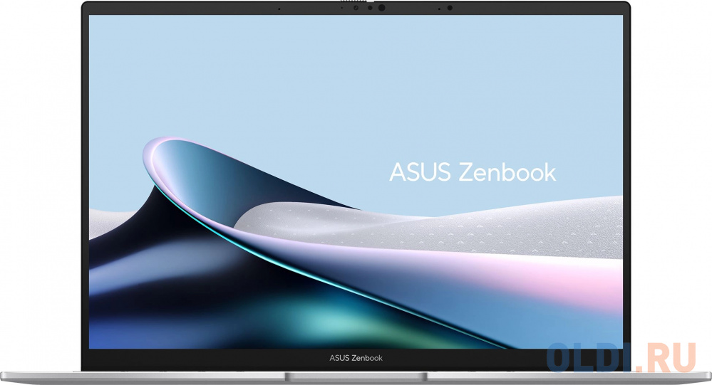 Ноутбук Asus Zenbook 14 UX3405MA-QD488W Core Ultra 7 155H 16Gb SSD1Tb Intel Arc 14" OLED FHD+ (1920x1200) Windows 11 Home silver WiFi BT Cam Bag