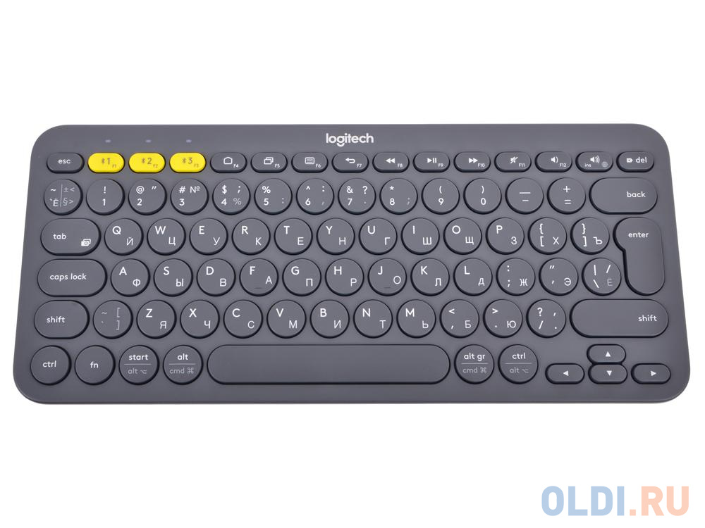 (920-007584) Клавиатура Беспроводная Logitech Wireless Bluetooth Multi-Device Keyboard K380 Dark Grey